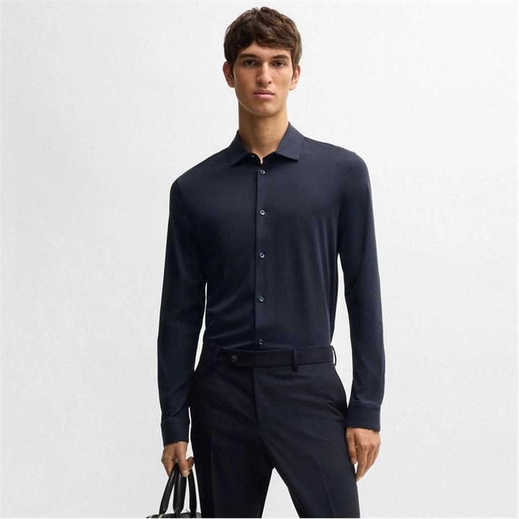 Hugo Boss H-Paver 17 Slim-Fit Shirt - Blue